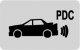 output for enabling of switching off PDC signalization in car