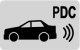 output for enabling of switching off PDC signalization in car