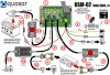 Diagram podłaczeń z oznaczeniami elementów BSM-02-v3 SingleCabin